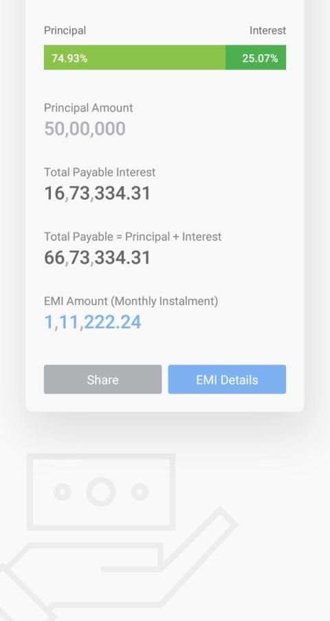 EMI Calculator स्क्रीनशॉट 5