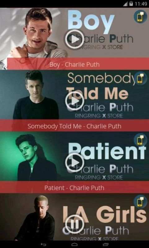 Charlie Puth - Ringtones For You screenshot 2