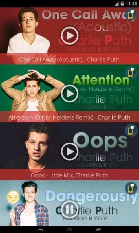 Charlie Puth - Ringtones For You screenshot 3