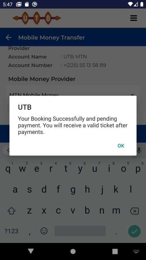 UTB screenshot 2