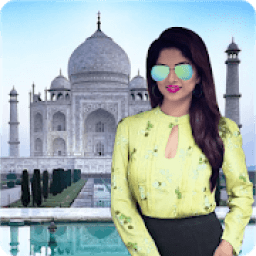 My Photo with Taj Mahal Background आइकन