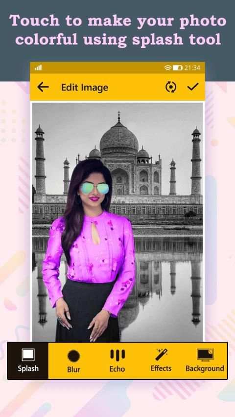 My Photo with Taj Mahal Background screenshot 2