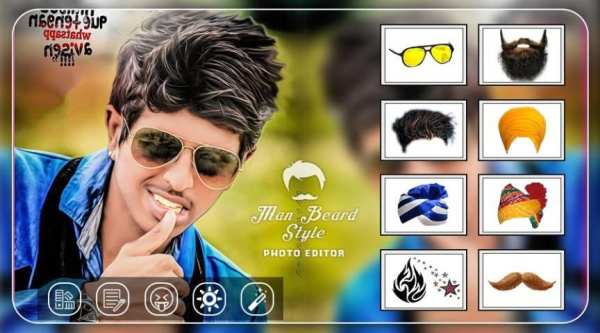 Beard photo editor स्क्रीनशॉट 1