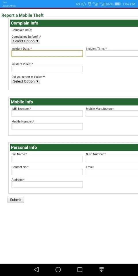 Guide for PTA Device Registration - DRS PTA screenshot 2