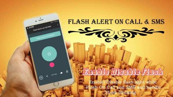 Automatic Flash Alert On Call & SMS screenshot 1