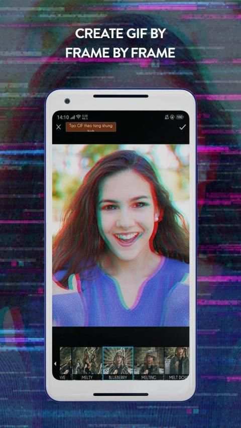 Glitch Video Editor - Video Glitch Star, vaporwave screenshot 1