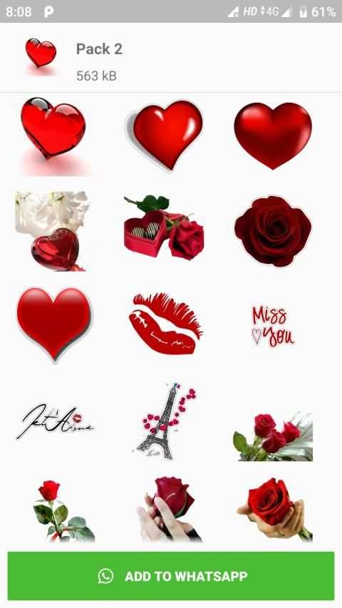 WAStickerApps Love ❤️ Love Sticker for WhatsApp स्क्रीनशॉट 6