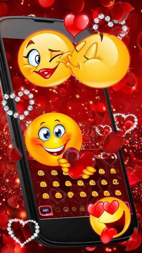Valentine's Day Love Keyboard Theme screenshot 1