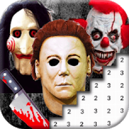 Color By Number Scary Pixel Art आइकन