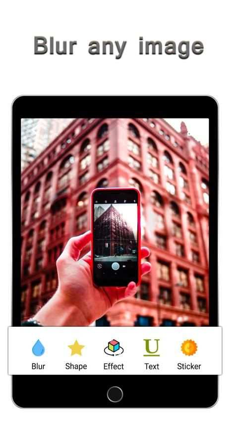 Blur Photo Editor : Blur Background With Shapes स्क्रीनशॉट 2