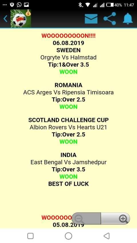 FREE SURE ODDS स्क्रीनशॉट 2