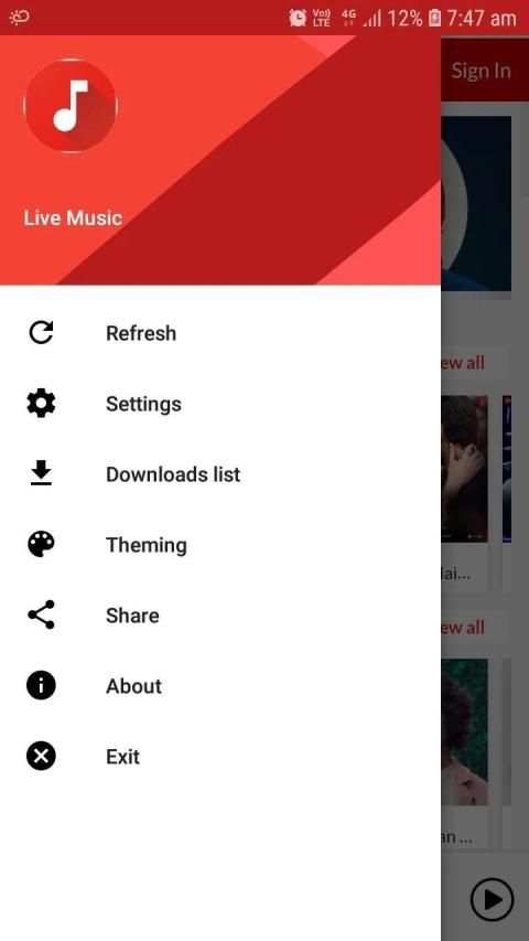 Live Music स्क्रीनशॉट 2