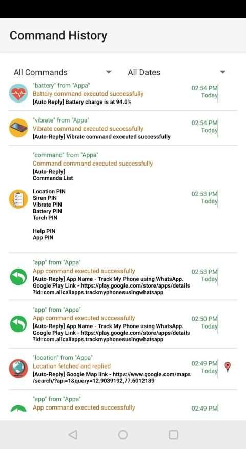 Track My Phone using WhatsApp screenshot 1