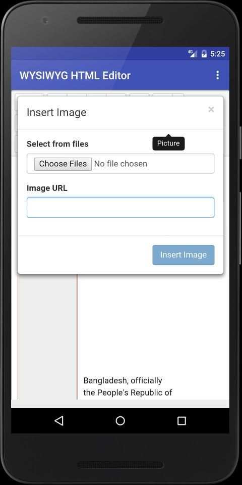 WYSIWYG HTML Editor screenshot 3