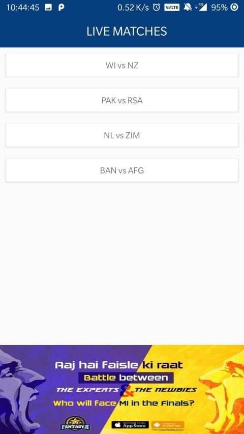Fantasy Cricket App screenshot 1