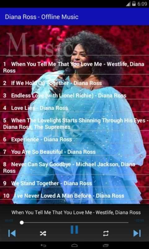 Diana Ross - Offline Music स्क्रीनशॉट 1