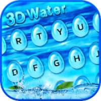 3D Glass Water Keyboard