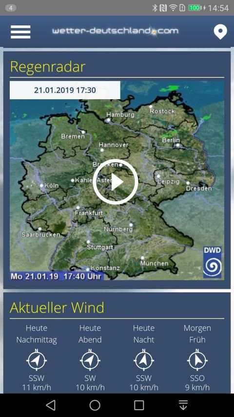 Wetter-DE screenshot 1