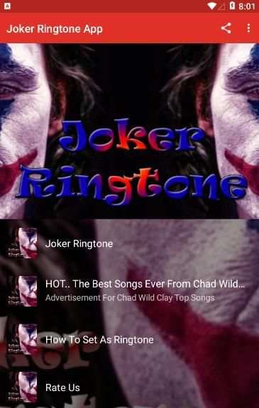 Joker Ringtone App स्क्रीनशॉट 2