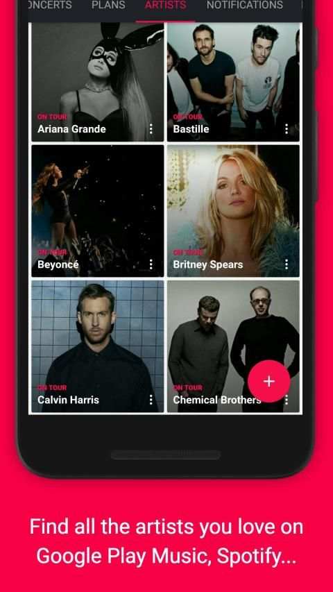 Songkick Concerts स्क्रीनशॉट 1