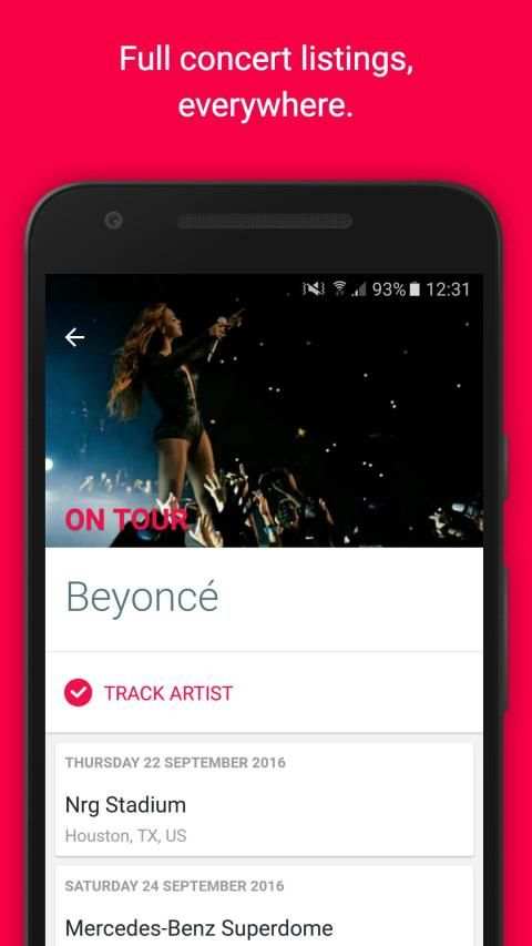 Songkick Concerts स्क्रीनशॉट 2