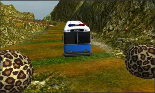 Police Bus Mountain Driving स्क्रीनशॉट 3