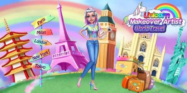 Unicorn Makeover Artist: World Travel screenshot 8