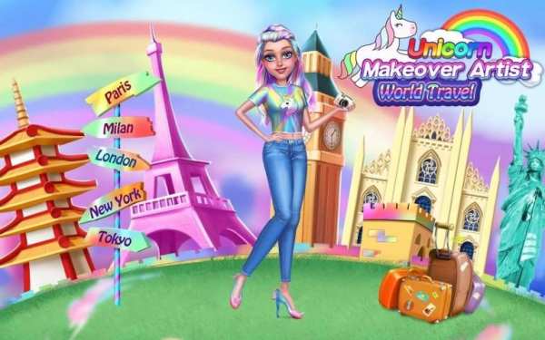 Unicorn Makeover Artist: World Travel screenshot 4