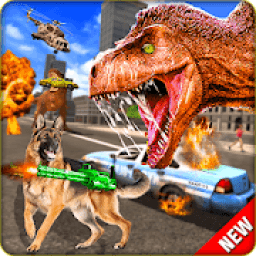 Dinosaur City Rampage-Police Dog Cop Game icon