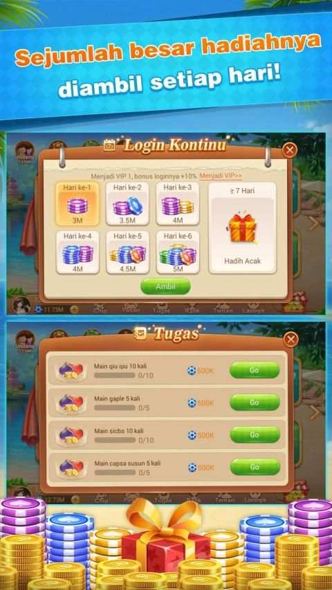 Capsa Susun - QiuQiu Gaple Free screenshot 2