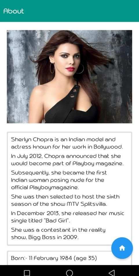 Sherlyn Chopra Free App screenshot 2