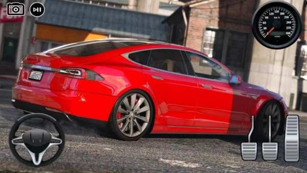 Driving Energy Model S Racing Simulator screenshot 2