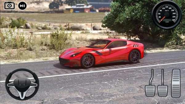 Driving Ferrari F12 Berlinetta Racing Simulator screenshot 2