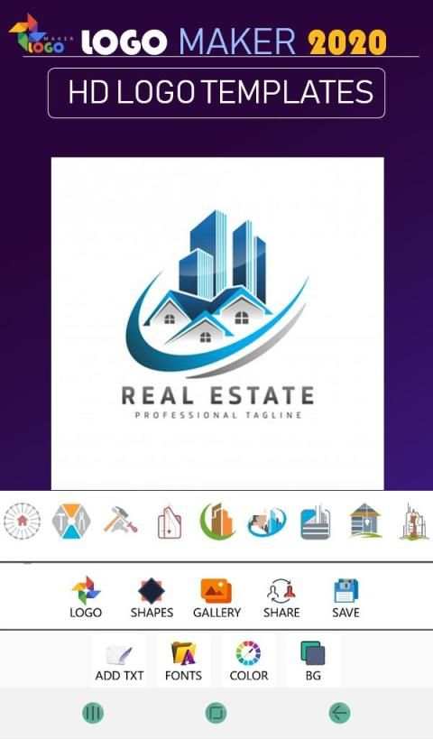 Logo Maker 2019 - Logo Creator, Generator & Design स्क्रीनशॉट 2