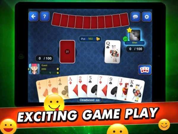Gin Rummy : Free Card Game स्क्रीनशॉट 1