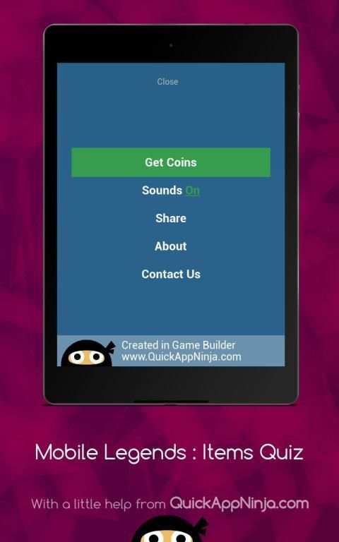 Mobile Legends : Items Quiz screenshot 1