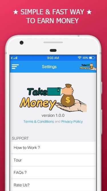 Take Money - Money For Time स्क्रीनशॉट 1