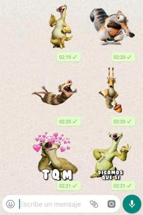 Stickers Era del Hielo para WhatsApp screenshot 2