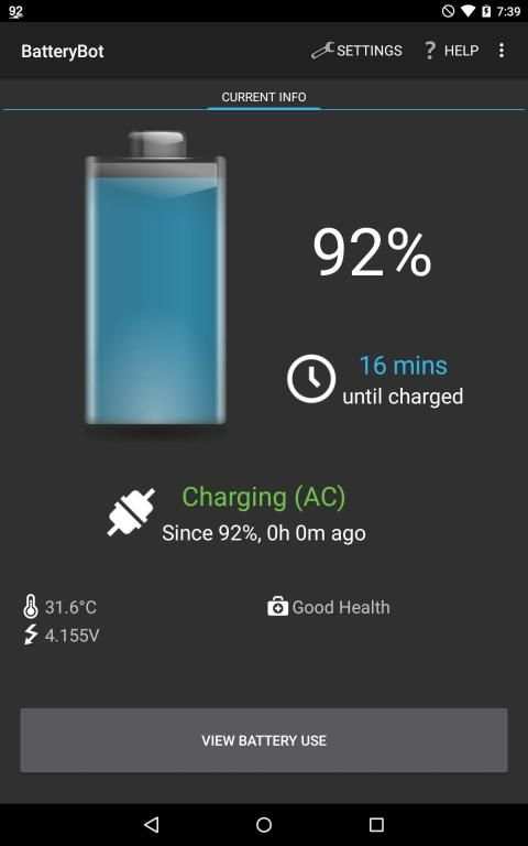 BatteryBot Battery Indicator скриншот 1