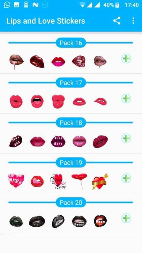 Kiss Stickers, Love Lips Stickers For Whatsapp screenshot 4