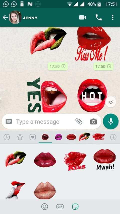 Kiss Stickers, Love Lips Stickers For Whatsapp screenshot 6