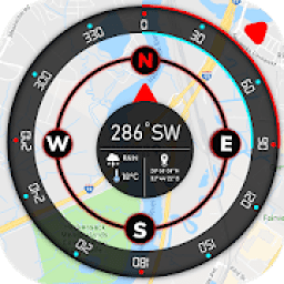 ikon Super GPS Compass Map for Android 2019