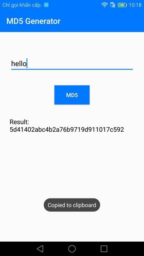 MD5 Generator screenshot 1