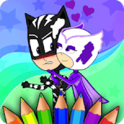 ikon PJ Hero Masks Best Coloring Game