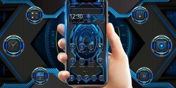 Tema Papan Dasbor Tech Biru screenshot 1