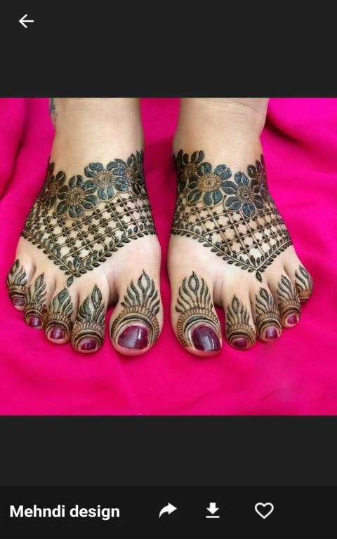 Unique And Creative Bridal Mehendi Designs For Feet