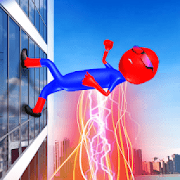 Real Stickman Speed Rope Hero Crime City आइकन