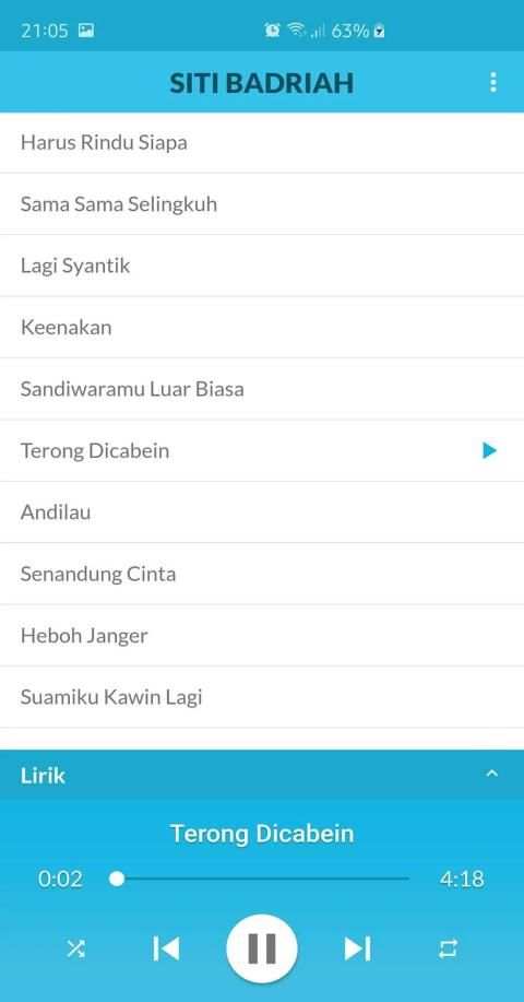 Lagu Siti Badriah MP3 Offline + Lirik screenshot 2