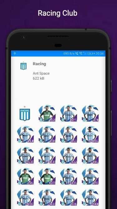 Stickers Superliga Arg para WhatsApp WAStickerApps screenshot 4