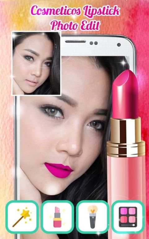 Cosmeticos Lipstick Photo Edit screenshot 1